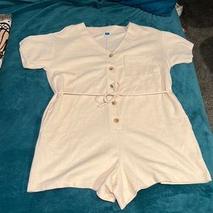Cream Old Navy Romper